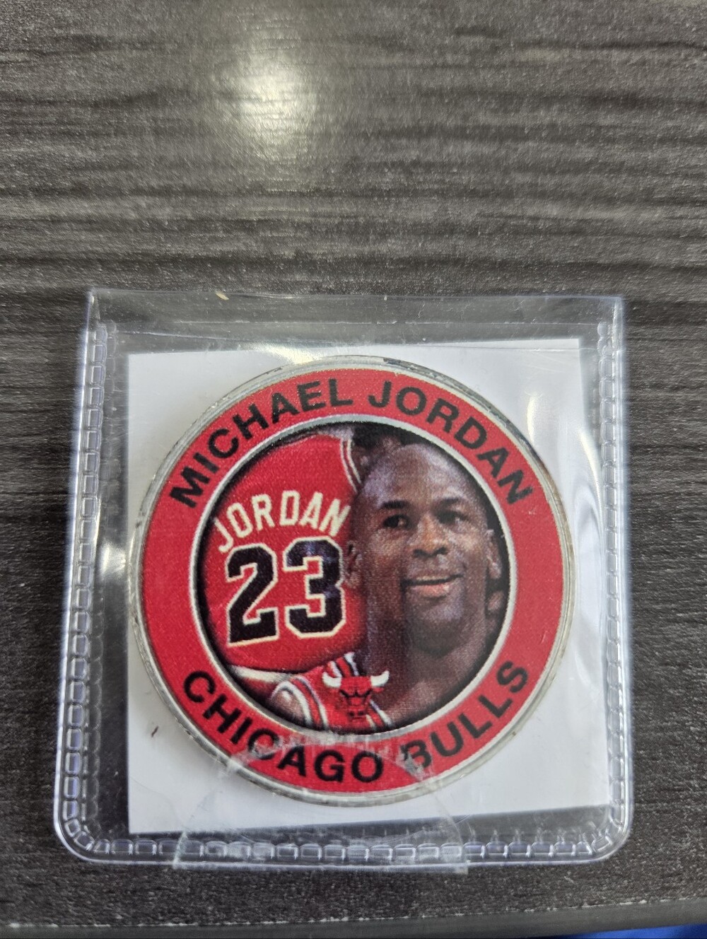Jordan Red and White Chicago Bulls Commemorative Coin